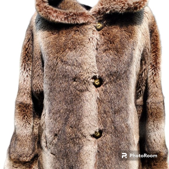 Hugo Buscati Hooded Faux Fur Coat - Picture 5 of 16